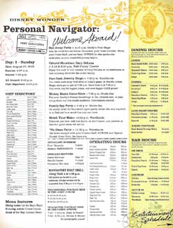 Disney Cruise Line Personal Navigators